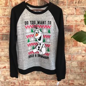Disney Frozen Olaf Christmas Winter Crewneck